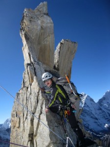 Climb between C1 and C2 passes through beautiful rock features 