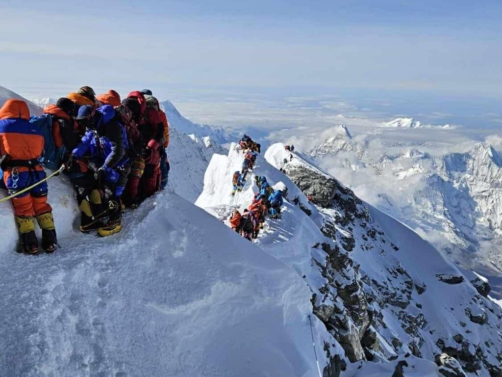 High on Everest